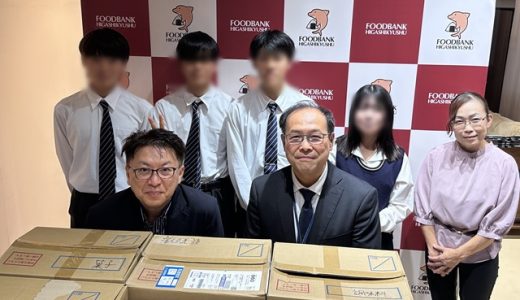 学園内フードドライブ品の持ち込み