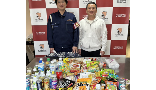 流芳寺様よりジュースとお菓子をいただきました