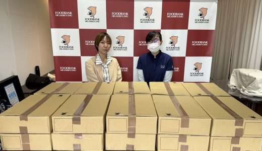 ジョイフル様から社内フードドライブ品のご提供